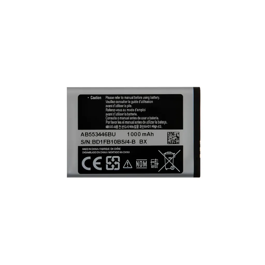 BATERIA SAMSUNG S3650 B3410 C3313 F275 S5560 S3370 AB463651BU
