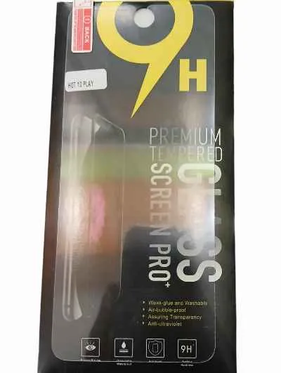 VIDRIO TEMPLADO INFINIX HOT 9 PLAY 10 PLAY 11 PLAY 10T 10S SPARK 7P POVA NEO