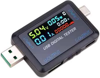 [0650] MEDIDOR LECTOR USB VOLTAJE AMP W MAH TIPO C