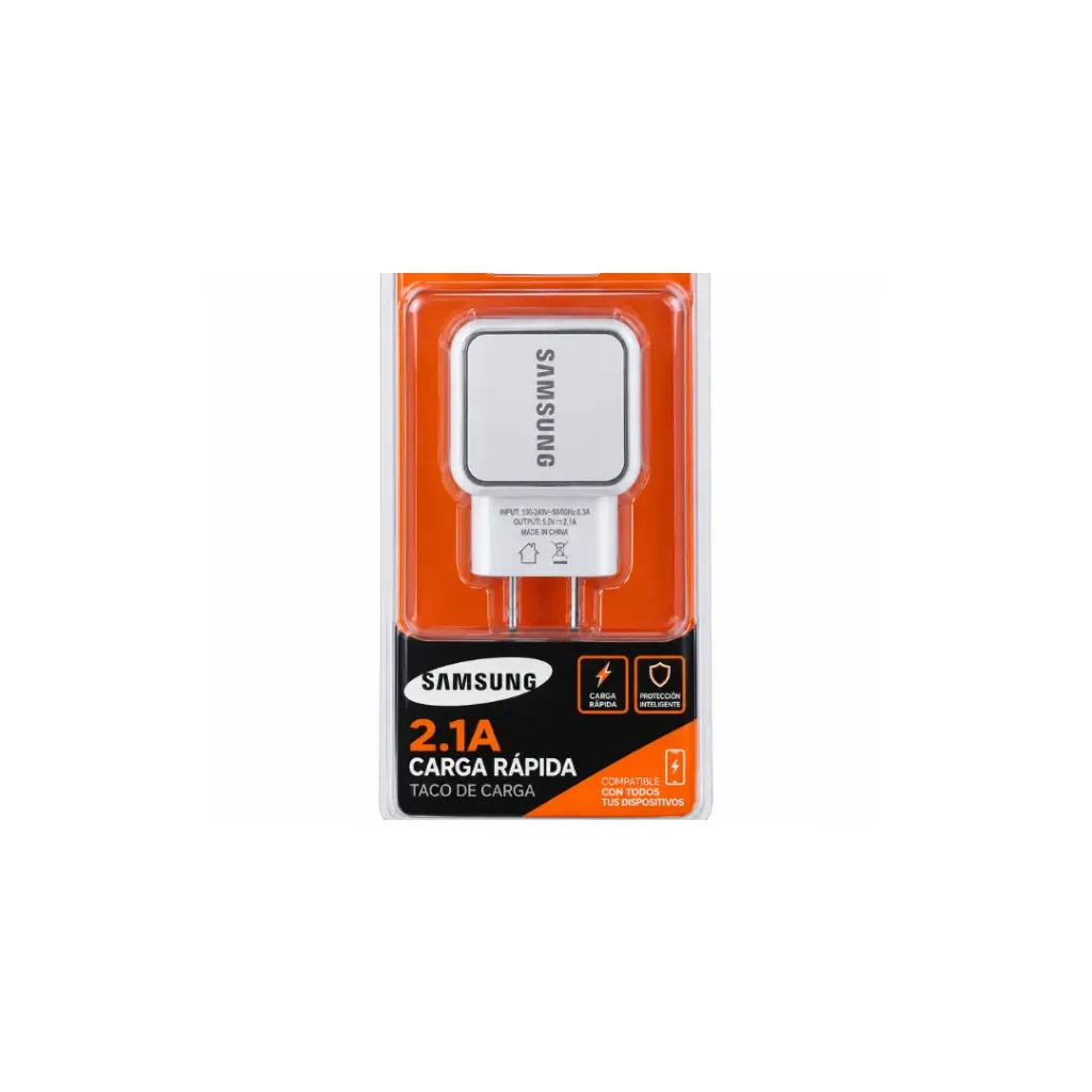 TACO DE CARGA SAMSUNG USB 2.1 AMP