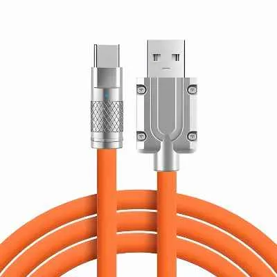 CABLE TIPO C METALICO CARGA RAPIDA 120W