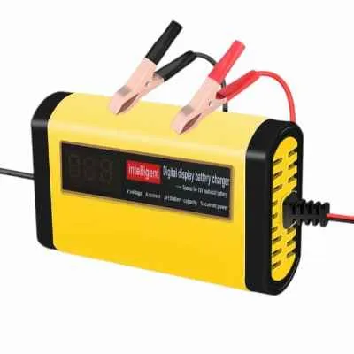 CARGADOR DE BATERIA PARA CARRO Y MOTO 12V 2A CON LCD INTELIGENT YX1202