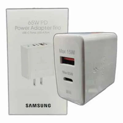 [1719] TACO DE CARGA SAMSUNG 65W 2 PUERTOS