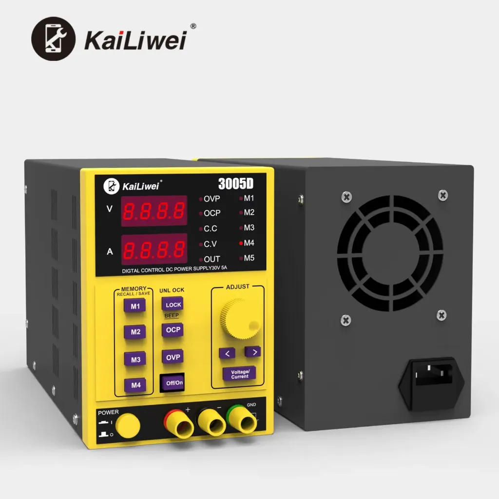 FUENTE DE PODER ALIMENTACION KAILIWEI 3005D 5AMP 30V 110V CON MEMORIA