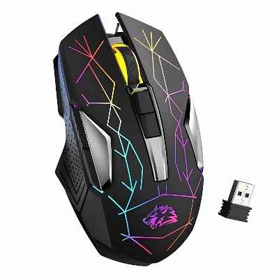 MOUSE GAMER RGB INALAMBRICO 8 BOTONES X18 ZIYOULANG