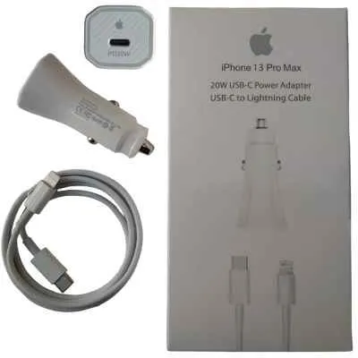 CARGADOR IPHONE PARA CARRO 2 EN 1 20W TIPO C