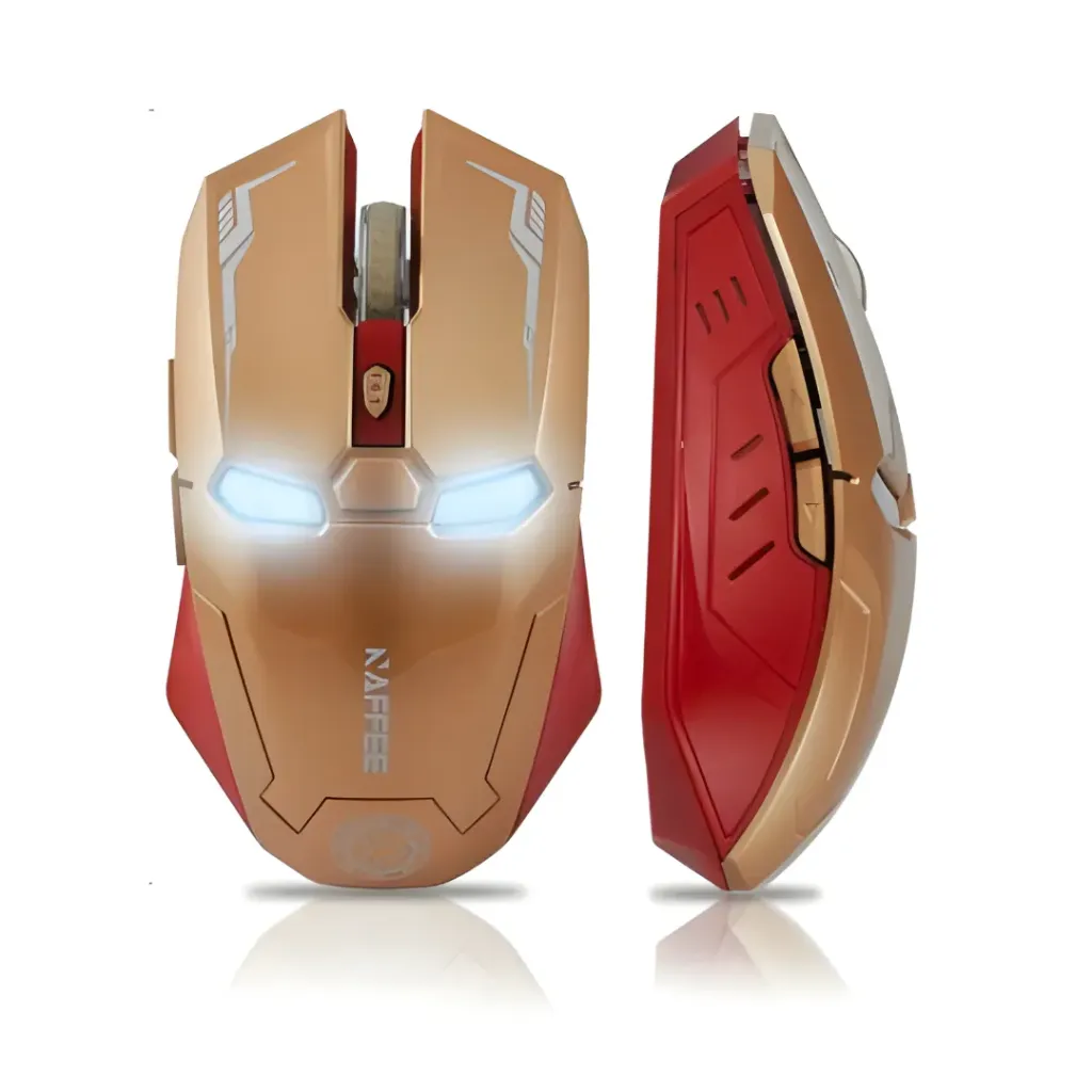 [2393] MOUSE PC INALAMBRICO IRON MAN 5 BOTONES