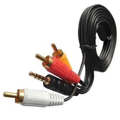[2530] CABLE PLUG A 3 RCA 3X1 1.5 METROS