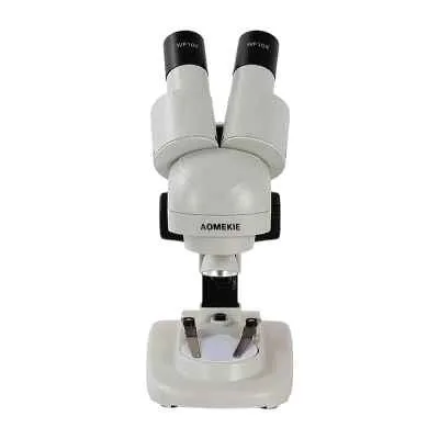 [2599] MICROSCOPIO AOMEKIE CURVO LED 20X X2