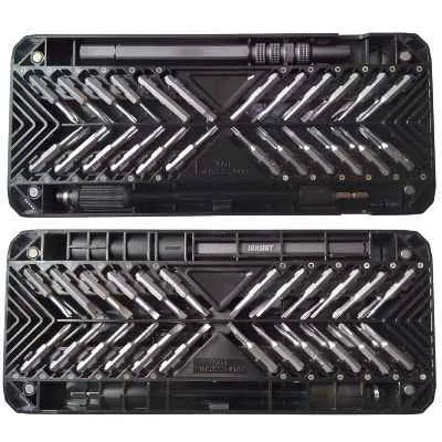 [2778] SET DESTORNILLADOR JAKEMY 50 EN 1 IMANTADO CAJA NEGRA