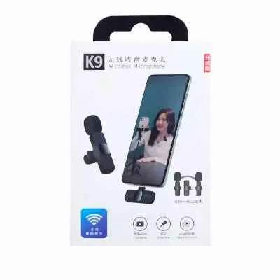 [2784] MICROFONO INALAMBRICO PARA CELULAR K9 TIPO C IPHONE BALITA 1 PIEZA