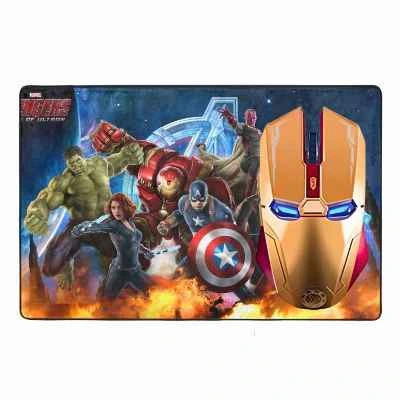 [2819] MOUSE IRON MAN CON PAD MOUSE