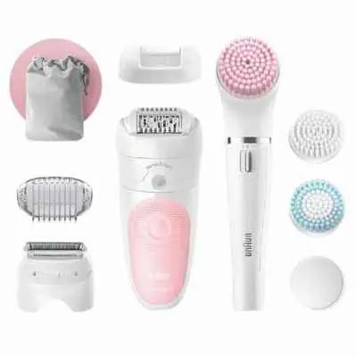 DEPILADORA Y MASAJEADORA FACIAL BRAUN