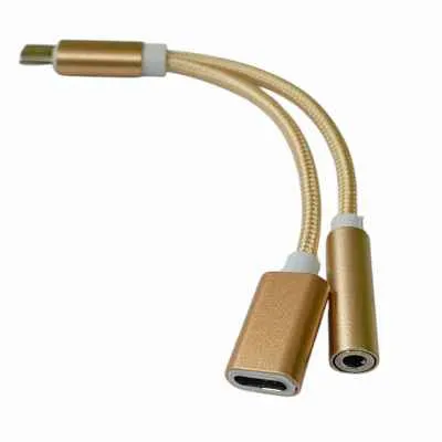 CABLE OTG TIPO C A C + PLUG 3.5