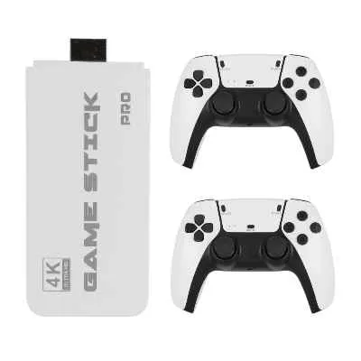 [3205] CONSOLA VIDEO JUEGOS STICK M15 2 CONTROLES BLANCA MODELO PLAY 5