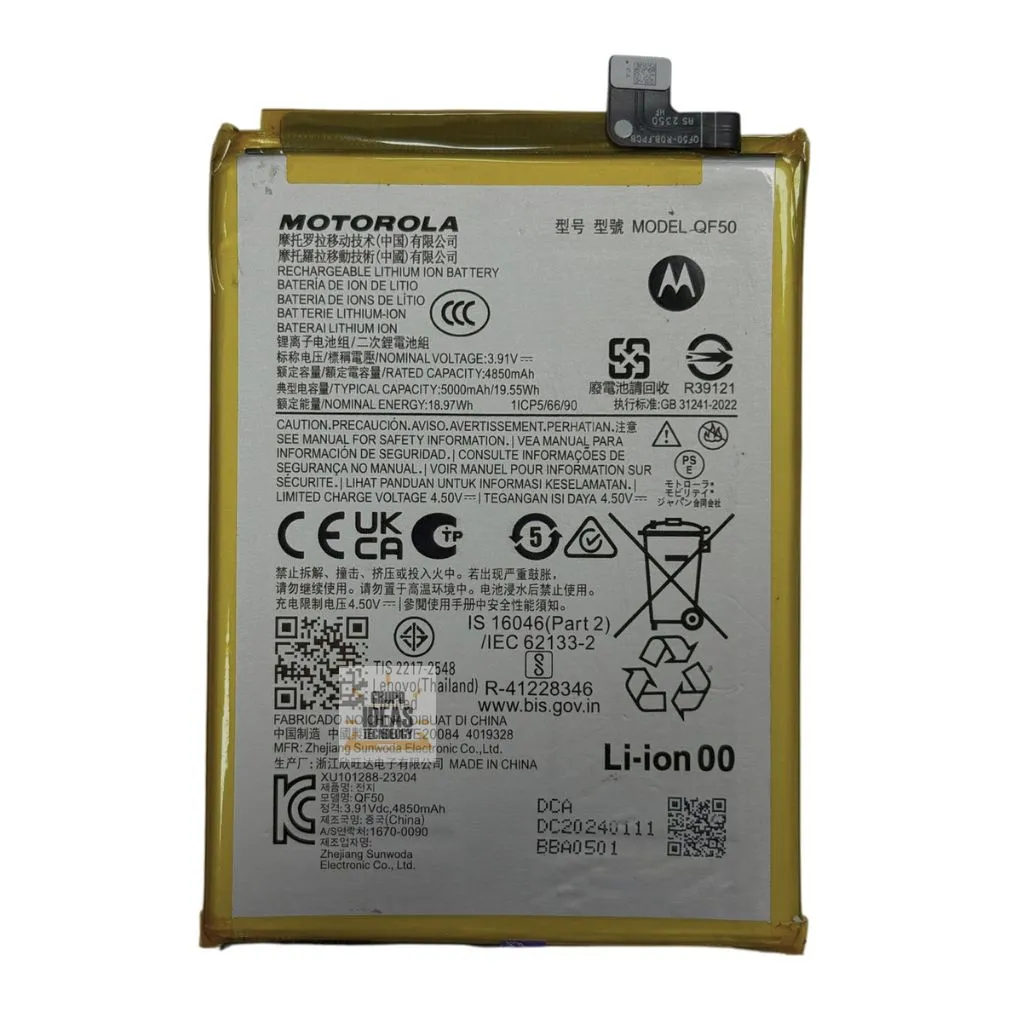 BATERIA MOTO G04 E14 G34 5g G24 G 5g G Play QF50