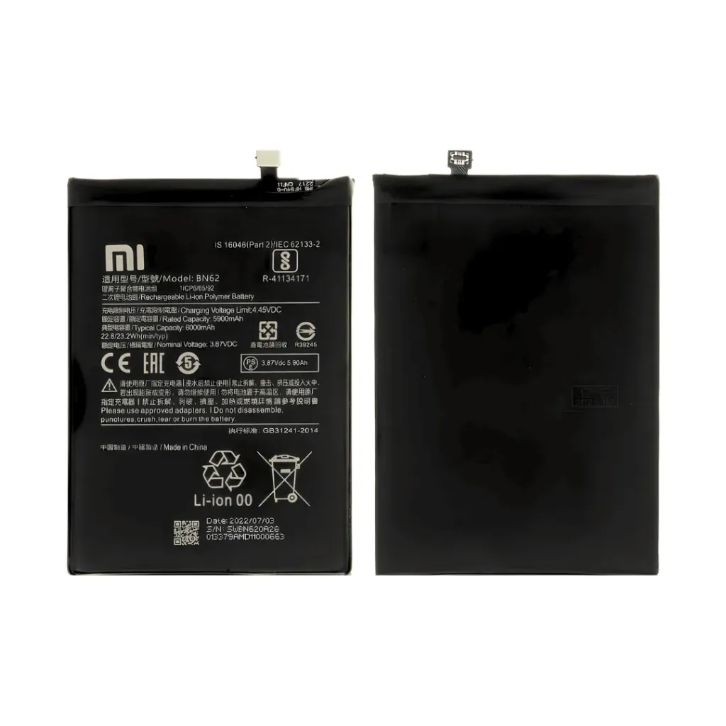 [0274] BATERIA XIAOMI POCO M3 REDMI 9T NOTE 9 BN62