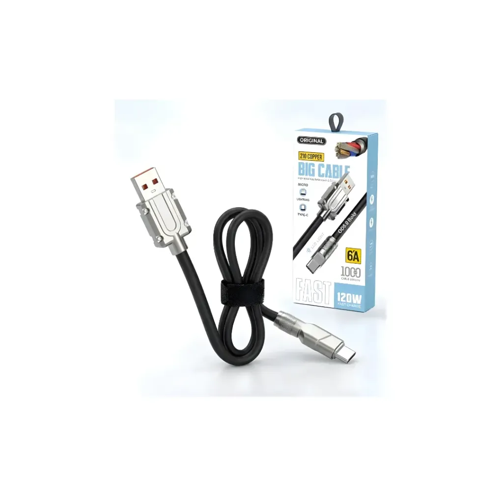 CABLE TIPO C METALICO 120W
