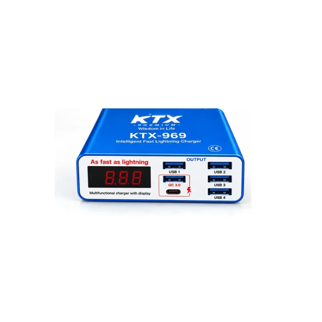 [4106] ESTACION DE CARGA KTX969 ICHARGE 5 USB 1 TIPO C
