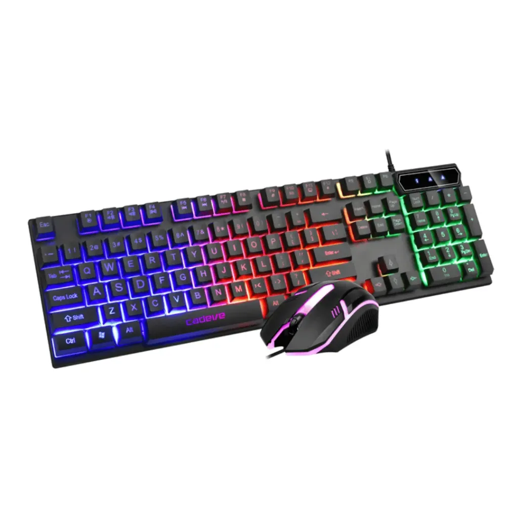 COMBO TECLADO CON MOUSE GAMER RGB G2 FASHION CADEVE 9122