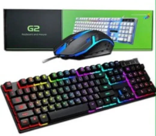 TECLADO INALAMBRICO CON MOUSE RGB G2 FASHION CADEVE 9122