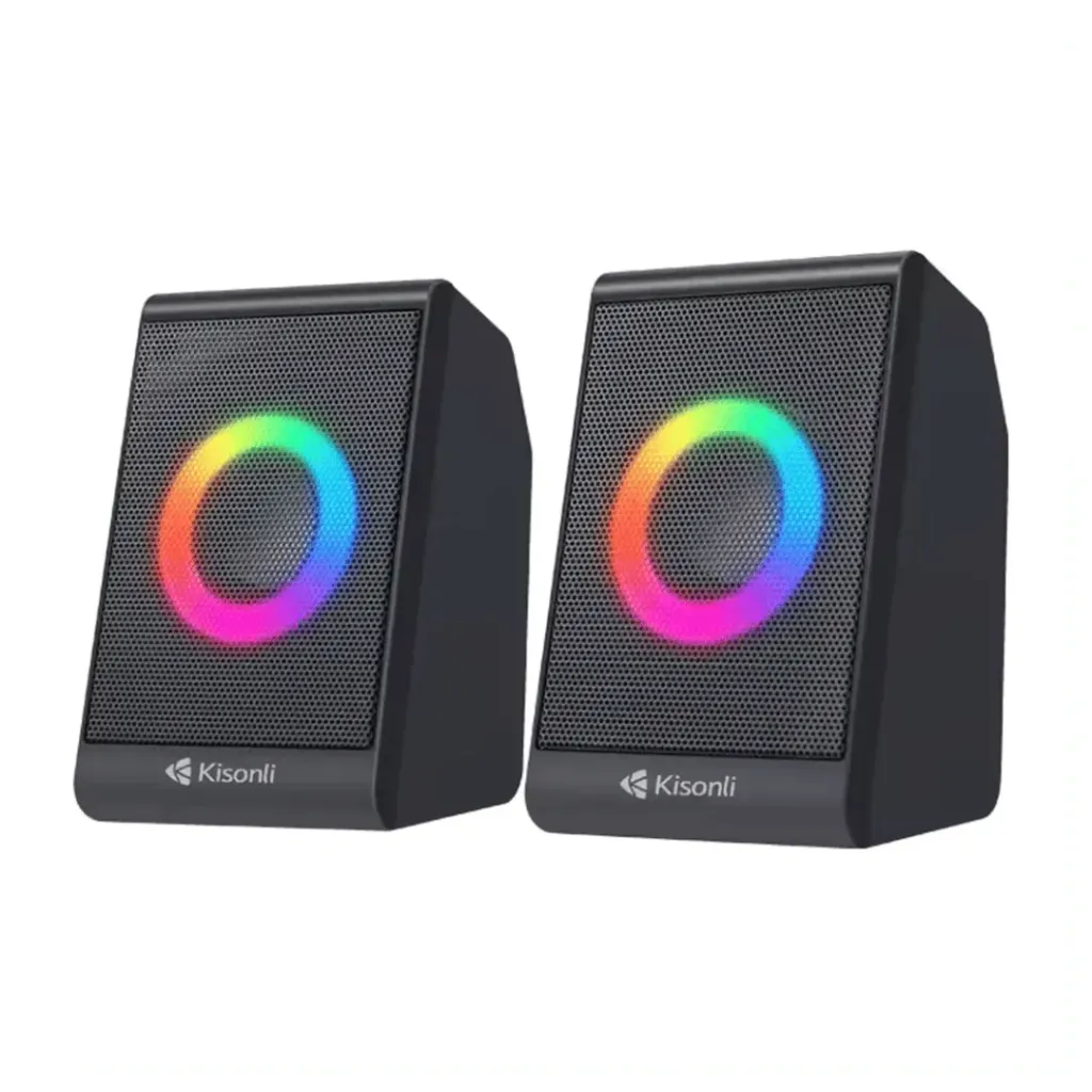 [3638] CORNETAS PARA PC RGB KISONLI X12