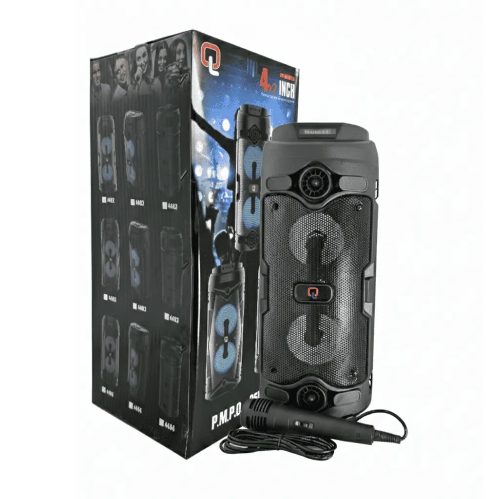 CORNETA BLUETOOTH 4 PULGADAS X2 3500W Q4402 CON MICROFONO