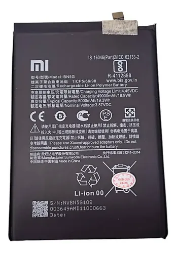 BATERIA XIAOMI REDMI 10C 10A BN5G